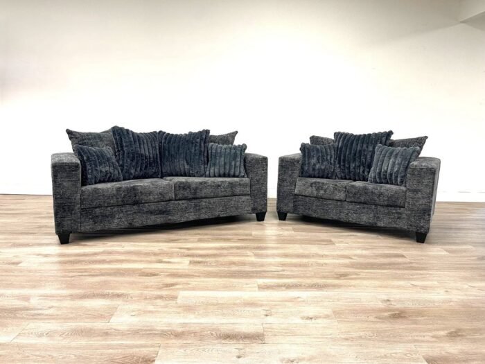 410 Sofá & loveseat charcoal grey