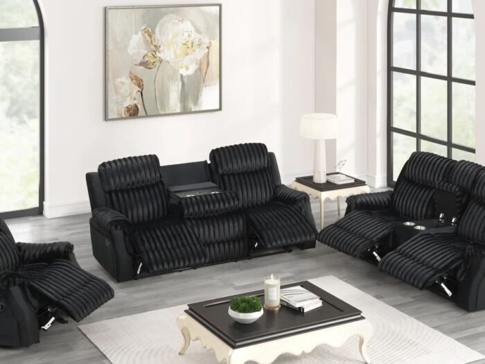 S4230 Willow Black  Sofá & Loveseat