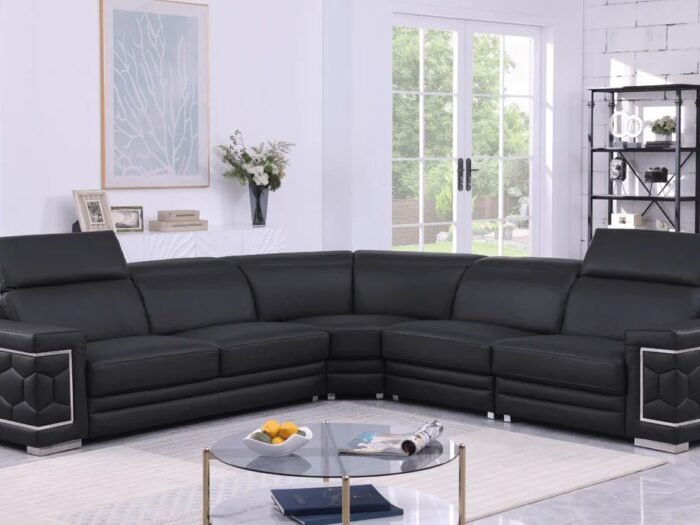 MI-1255 Favo Black  Sectional